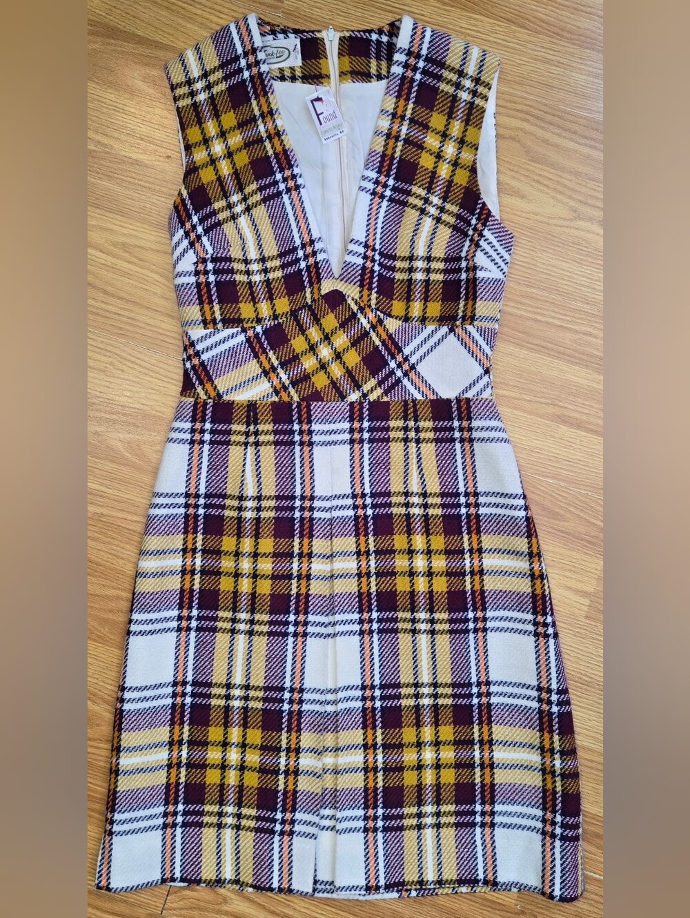 Vintage A-Line Plaid Jumper